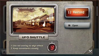 FxGuru App - UFO Shuttle Effect Open Screen